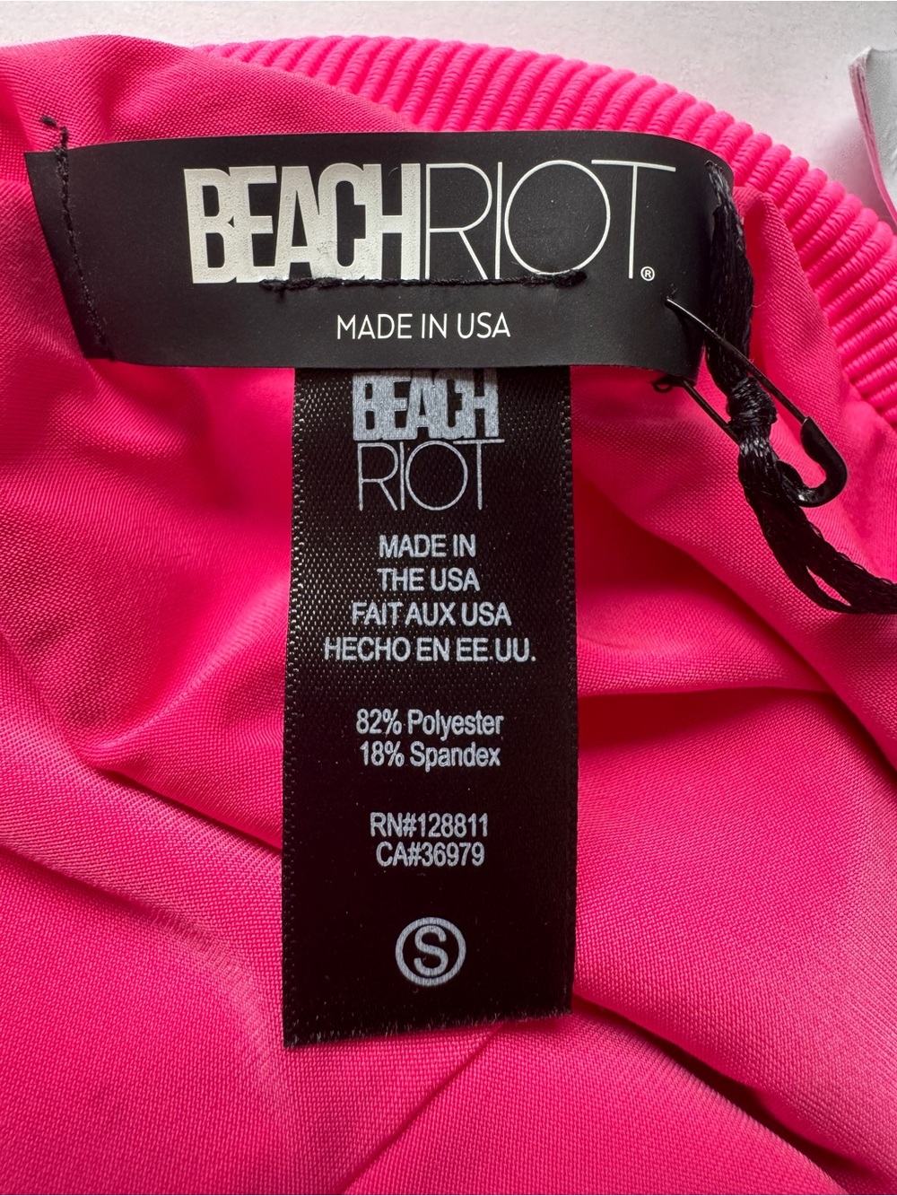 NWT Beach Riot Celine One Piece Pink Swim Bathing Suit Sz S - Picture 6 of 15